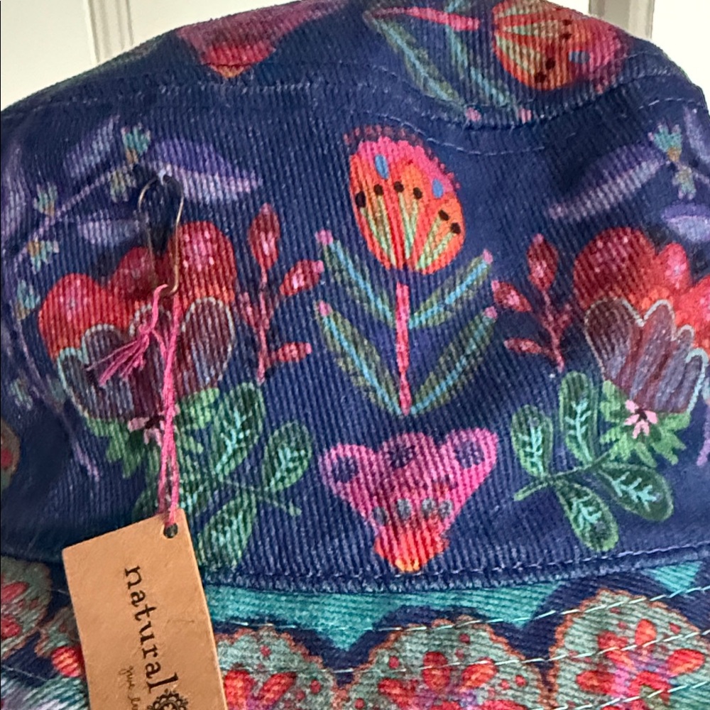 NATURAL LIFE Vibrant Floral Bucket Hat NWT - Picture 4 of 6